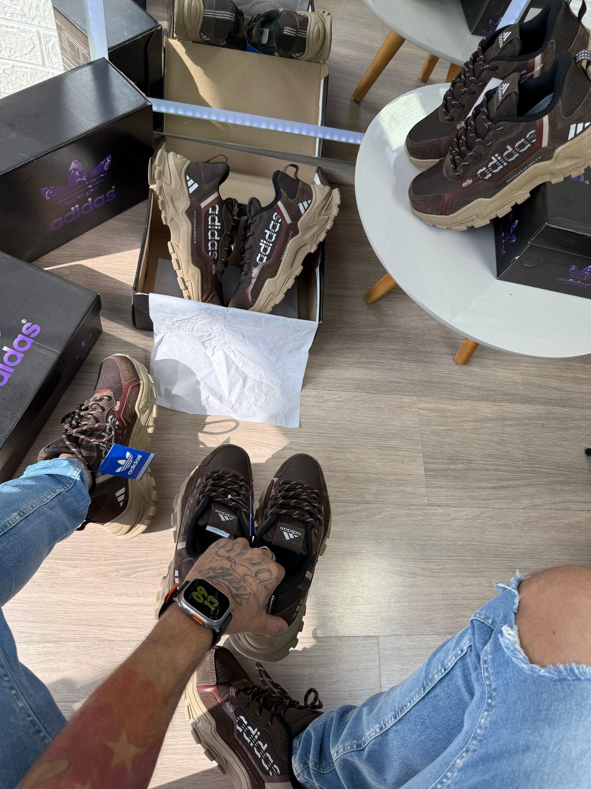 Tênis Adidas Ohio Trail Marrom Masculino Premium