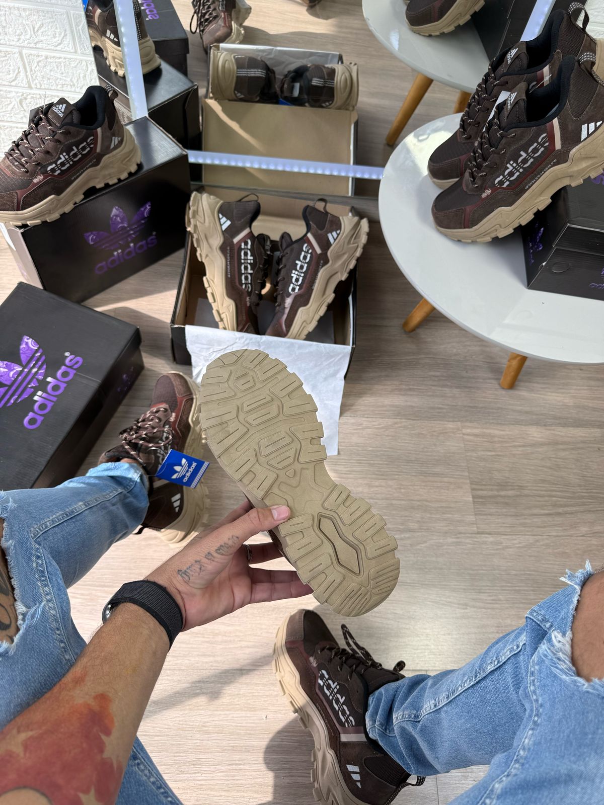 Tênis Adidas Ohio Trail Marrom Masculino Premium