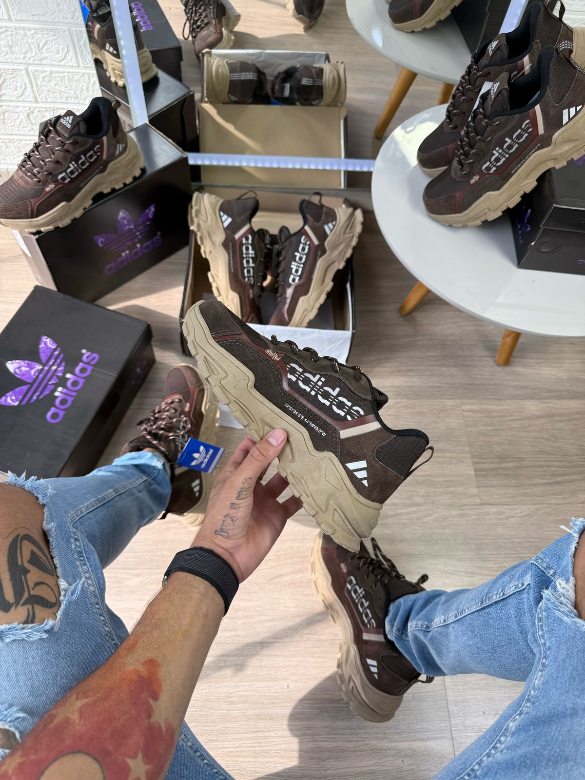 Tênis Adidas Ohio Trail Marrom Masculino Premium