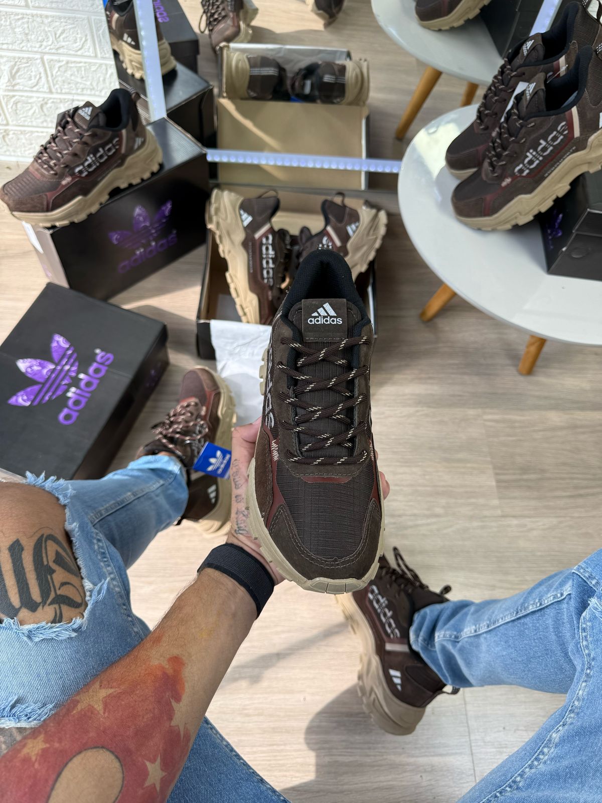 Tênis Adidas Ohio Trail Marrom Masculino Premium