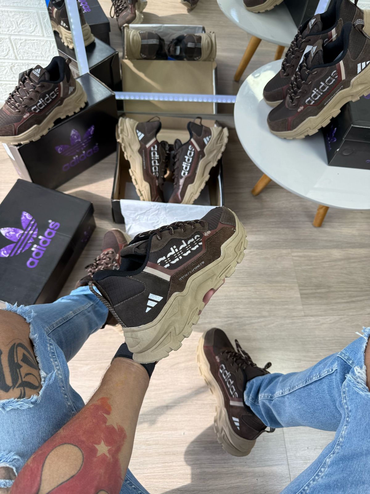 Tênis Adidas Ohio Trail Marrom Masculino Premium