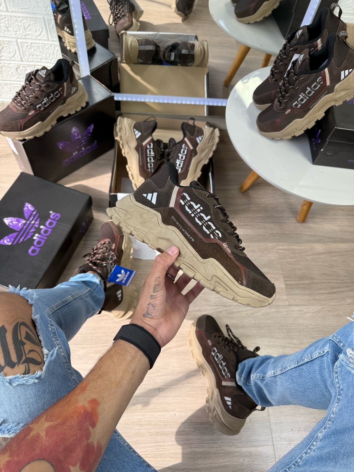 Tênis Adidas Ohio Trail Marrom Masculino Premium